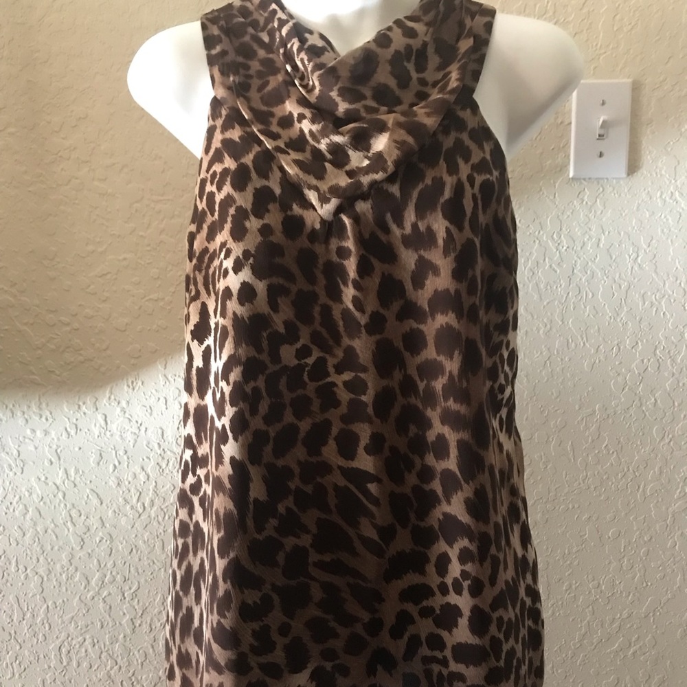 Michael Kors Leopard Print Top